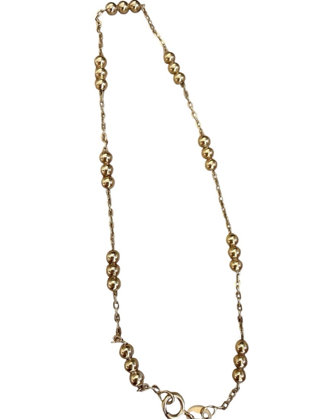 Italy 925 Gold Beaded bracelet - Picture 2 of 3
